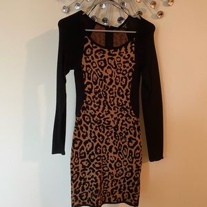 GUESS, CHEETAH PRINT DRESS